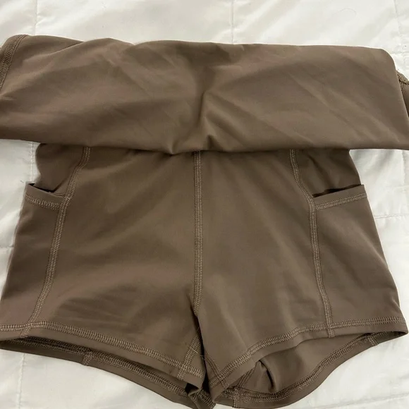 Garage Tan Mini Skirt - Picture 2 of 3